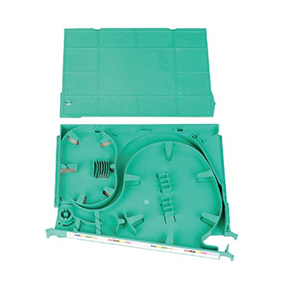 Splice and Storage Integrated Tray with pigtail outgoing for free jumping
